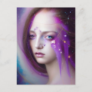 Carte postale de la femme des Galaxies