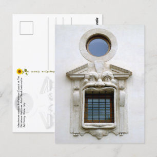 Carte postale de la fenêtre de la Bibliotheca Hert