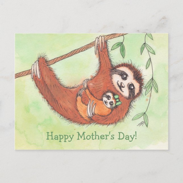 Carte postale de la fête des mères de mignonne Slo (Devant)