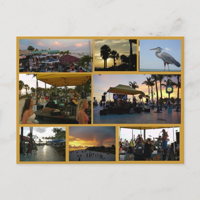 Carte postale de la fête du coucher du soleil - Fo (Devant)