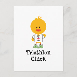 Carte postale de la fille du triathlon