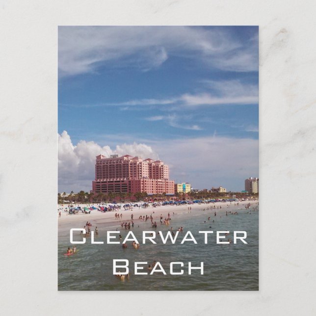 Carte postale de la Floride de plage de Clearwater (Devant)