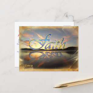 Carte postale de la foi sur la peur