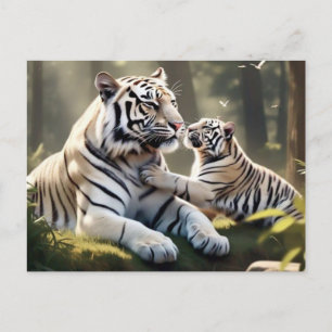 Carte postale de la forêt sereine du tigre – Faune