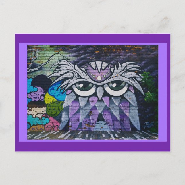 Carte postale de la fresque de hibou (Devant)