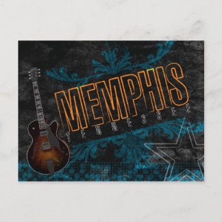 Carte postale de la guitare Memphis Blues