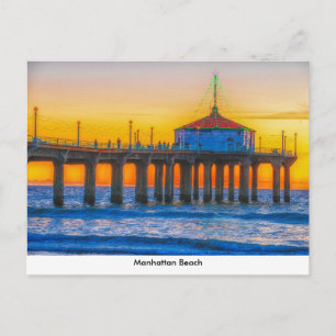 Carte postale de la jetée de Manhattan Beach
