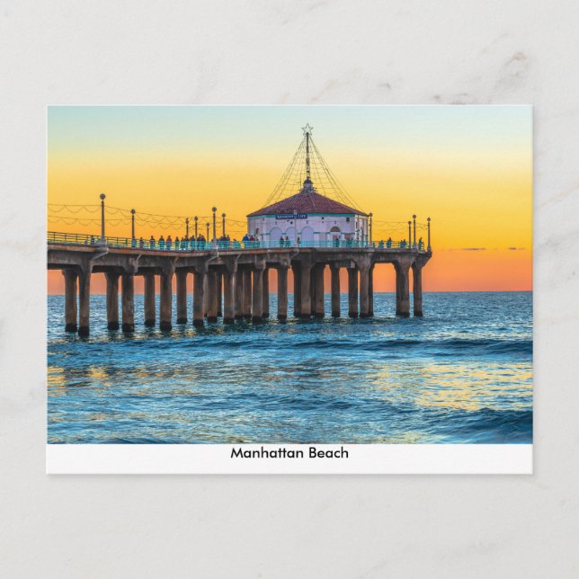 Carte postale de la jetée de Manhattan Beach (Devant)