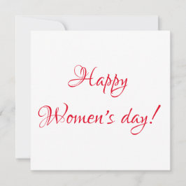 Carte postale de la journée des femmes