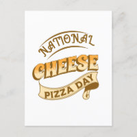 Carte postale de la journée nationale de la pizza 