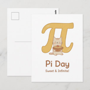 Carte postale de la Journée Pi de chat mignon – Do