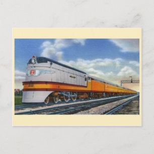 Carte postale de la locomotive à vapeur vintage St