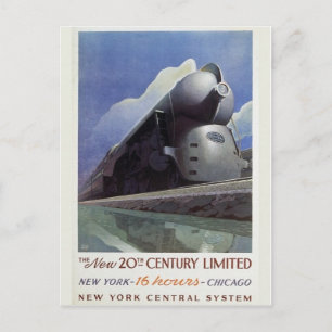 Carte postale de la locomotive à vapeur vintage St