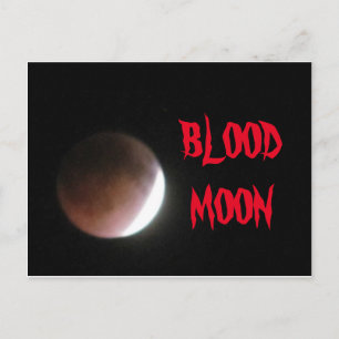 CARTE POSTALE DE LA LUNE DE SANG