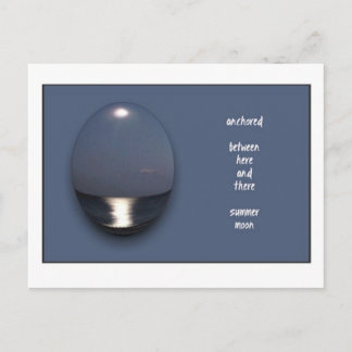 Carte postale de la lune d'été