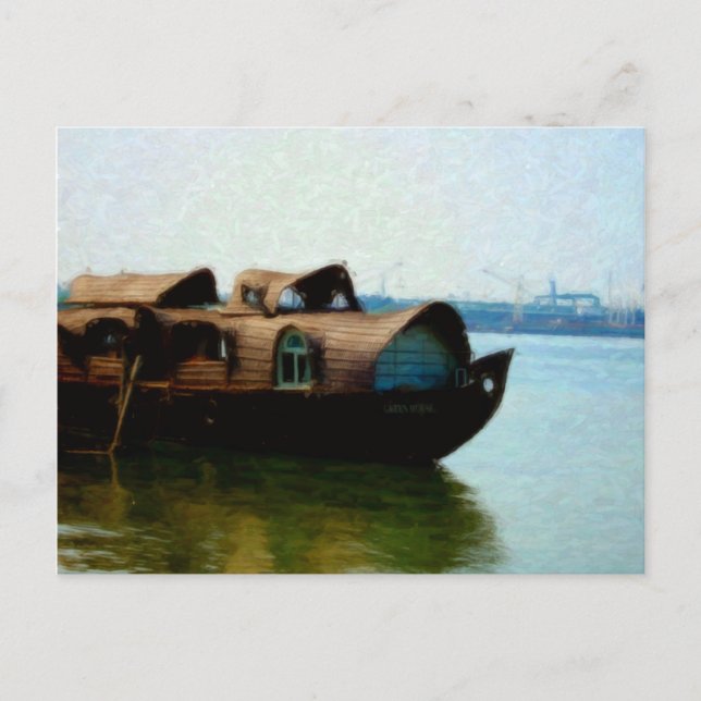 Carte postale de la maison de bateaux (Devant)