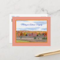 CARTE POSTALE DE LA MAJESTÉ AUTOMNALE DU MICHIGAN