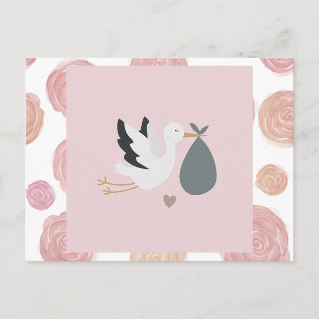 Carte postale de la marchandise de cigogne (Devant)