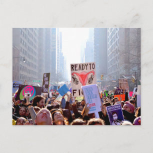 Carte postale de la marche des femmes