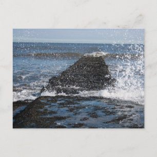 Carte postale de la mer agitée