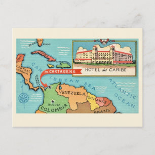 Carte postale de la mer des Caraïbes