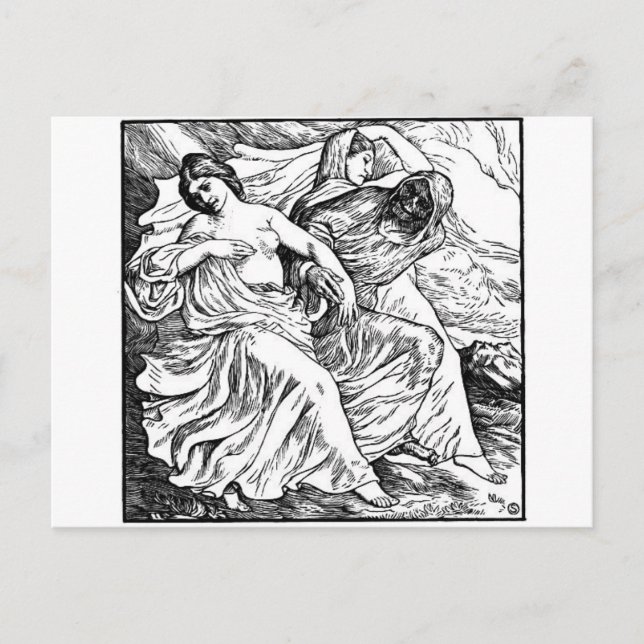 Carte postale de la mort et des danseurs (Devant)