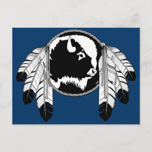 Carte postale de la nation métis Buffalo Carte d'a