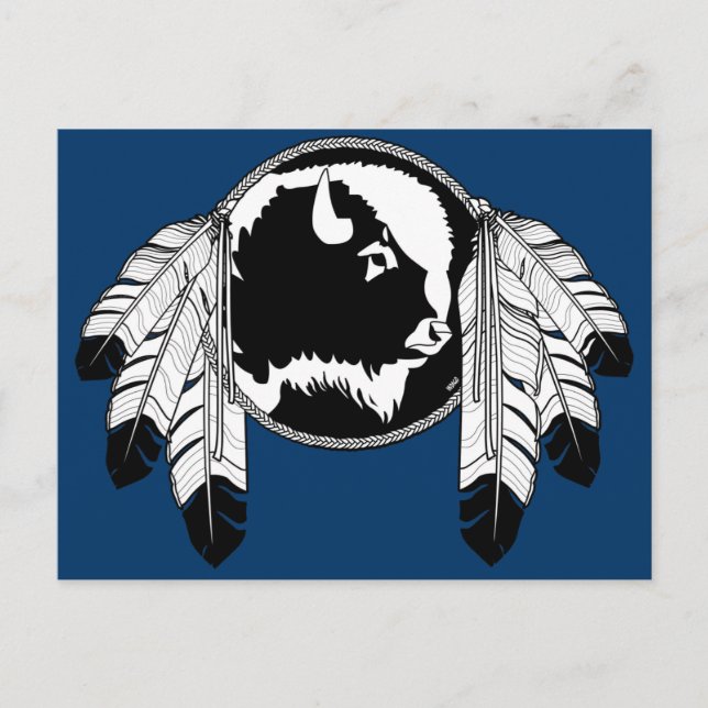 Carte postale de la nation métis Buffalo Carte d'a (Devant)