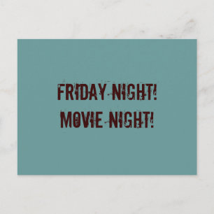 Carte postale de la nuit du film