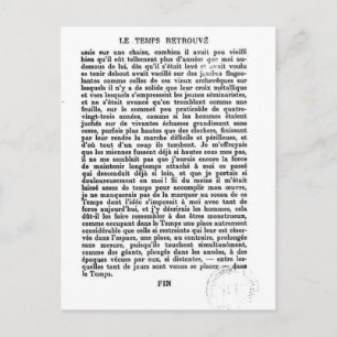 Carte postale de la page finale