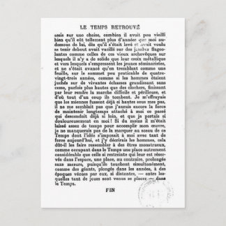 Carte postale de la page finale