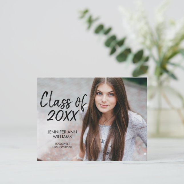 Carte postale de la partie de graduation photo min (Debout devant)