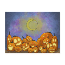 Carte postale de la partie de lecture de lune