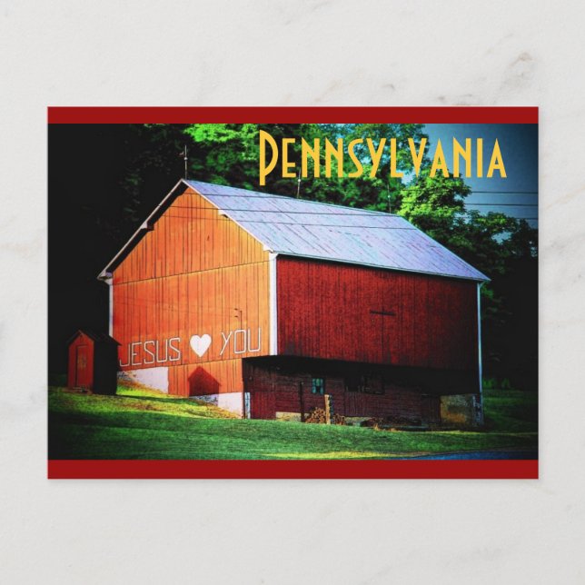 Carte postale de la Pennsylvanie (Devant)