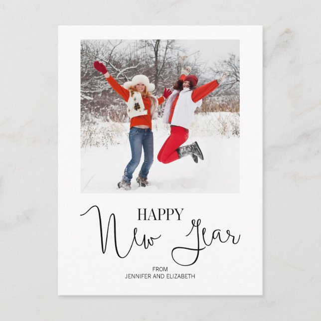 Carte postale de la photo de la bonne année (Devant)