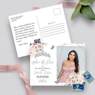 Carte postale de la photo Tiara Quinceañera en ros