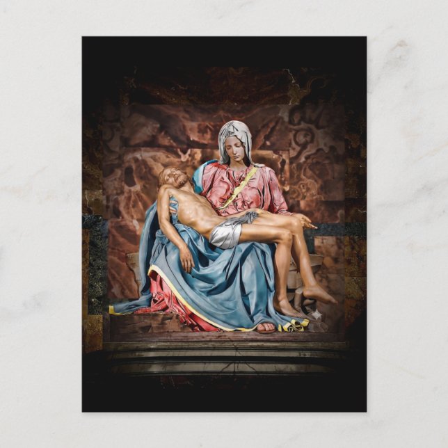 Carte postale de la PIETA de MICHELANGELO (Devant)