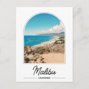 Carte postale de la plage de Malibu en Californie