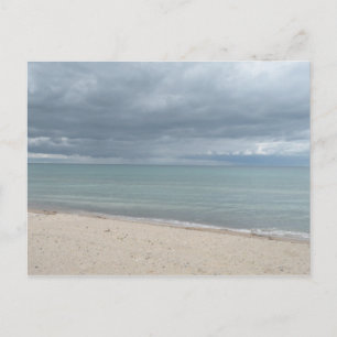 Carte postale de la plage du lac