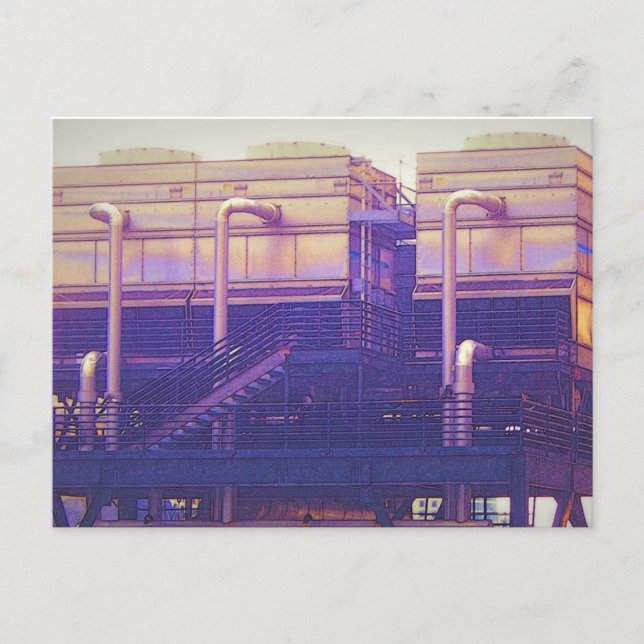 Carte postale de la plateforme industrielle (Devant)