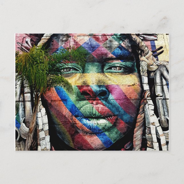 Carte postale de la plus grande fresque murale de  (Devant)