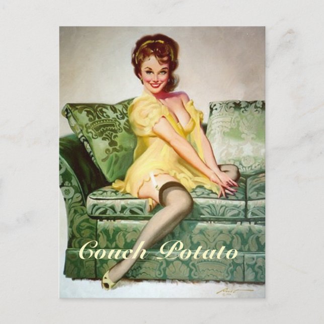 Carte postale de la pomme de terre du canapé (Devant)