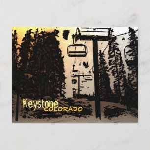 Carte postale de la porte-coucher de soleil de Key