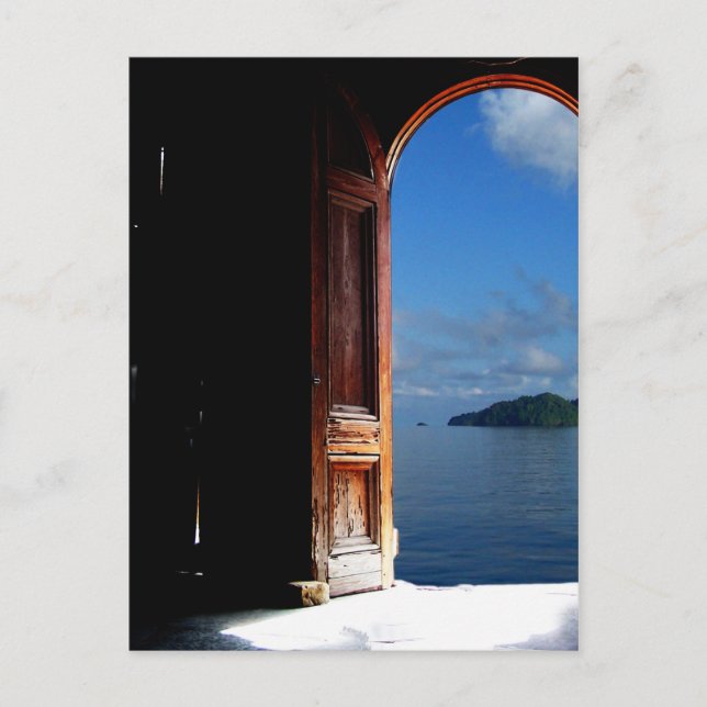 Carte postale de la porte de rêve des Caraïbes (Devant)