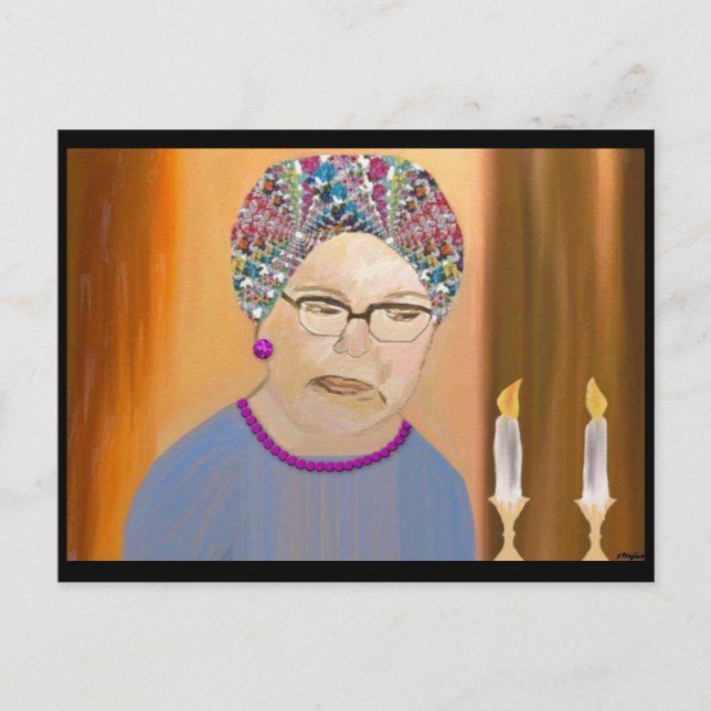 Carte postale de la prière du sabbat (Devant)