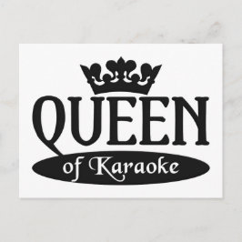 Carte postale de la reine du Karaoké