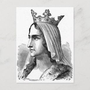 Carte postale de la reine médiévale