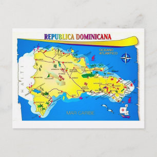 Carte postale de la République dominicaine