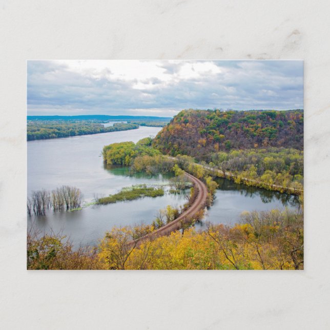 Carte postale de la rivière Mississippi et des fal (Devant)