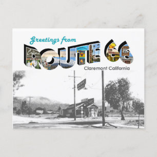 Carte postale de la route 66 Claremont